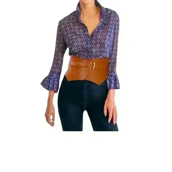 Gretchen Scott- Women Priss Blouse. Size: S - Picture 1 of 4